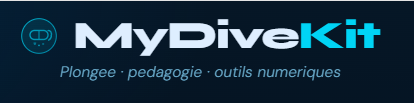Capture d'écran MyDiveKit — portail plongée